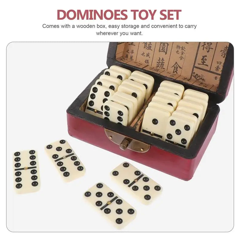 1 Set Safe Premium Desktop Game Adults Dominoes Domino for Entertainment Fine Game