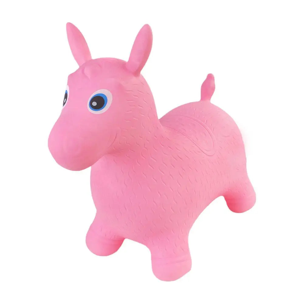 1Pc Kids Animal Inflatable Bouncy Horse Reusable Soft Jumping On PVC Outdoor Horse Play Ride Children Toys Vaulting Leech K1X4