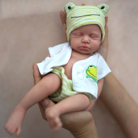 12" Boy Micro Preemie Full Body Silicone  Baby Doll Lifelike Mini Reborn Doll Surprice Children Anti-Stress My Melody