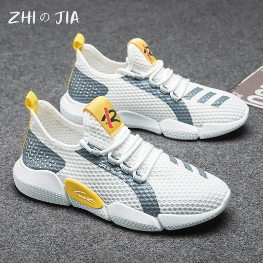 Summer Men's Popular Casual Shoes 2023 New Mesh Knitted Breathable Sneaker Outdoor Walking Tourism Driving Lightweight Footwear