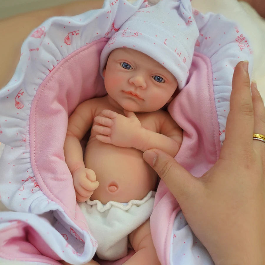 12"  Micro Preemie Full Body Silicone Baby Doll  Girl "Luna"& Boy "Toby" Lifelike Reborn Doll Surprice Children Anti-Stress
