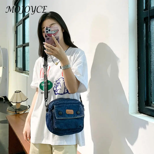 Women Vintage Tote Handbag Casual Fashion Satchel Purses Versatile Jean Sling Bag Strap Adjustable Slouchy Travel Bag