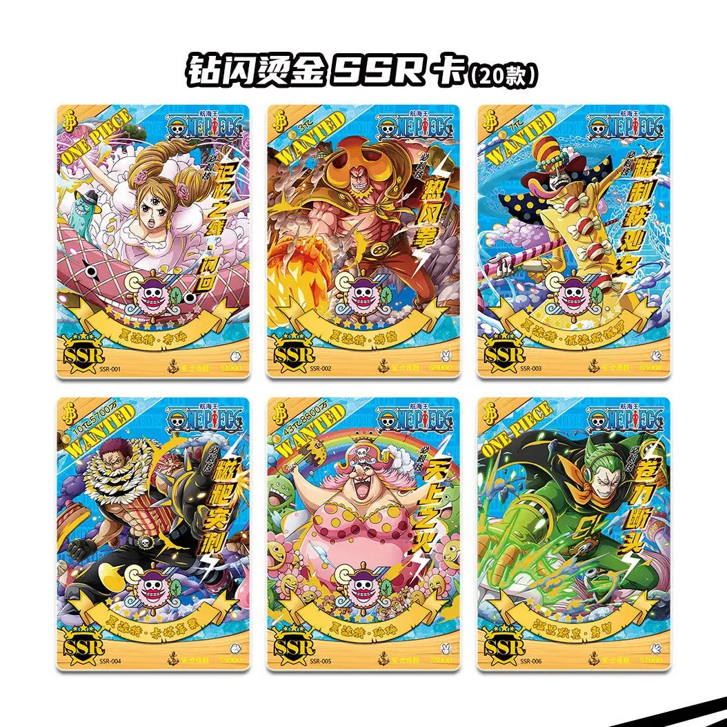 1/3/5pcs New Edition One Piece Anime Cartoon Luffy Zoro Sanji Nami Collectible Cards Children's Card Gift Game Birthday Toy